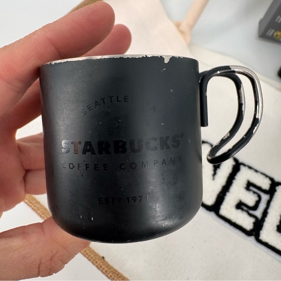 Starbucks Stainless Steel Matte Black Espresso Cup 3 Oz Demitasse - Picture 2 of 4